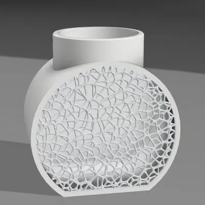 Bình hoa Voronoi 3D - Chậu hoa trang trí nghệ thuật