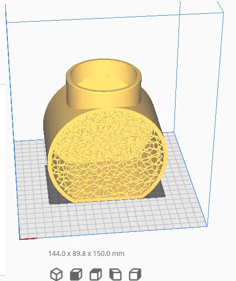 Bình hoa Voronoi 3D - Chậu hoa trang trí nghệ thuật - Image 4