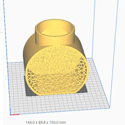 Bình hoa Voronoi 3D - Chậu hoa trang trí nghệ thuật
