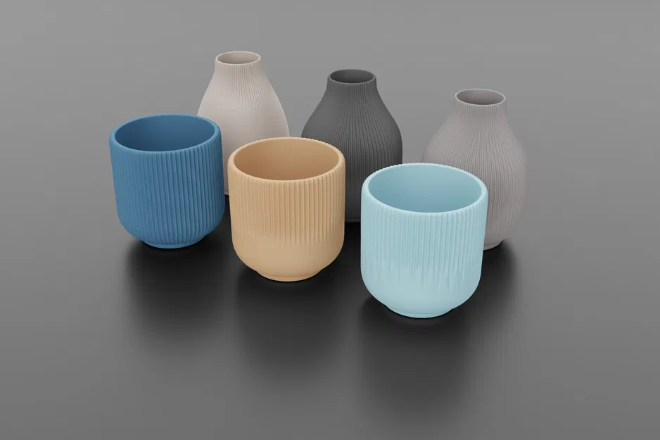 6 Bình hoa đơn giản - Image 1