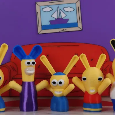 Easter bunnies / easter rabbits (thỏ Easter) tùy chỉnh với OpenSCAD