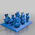 Easter bunnies / easter rabbits (thỏ Easter) tùy chỉnh với OpenSCAD - Thumbnail 9