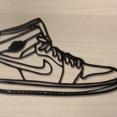 Mô Hình Giày Jordan 1 Flat Treo Tường Độc Đáo