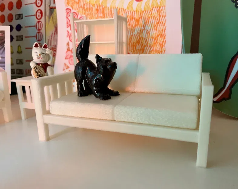 Sofa/Loveseat Mission/Craftsman tỉ lệ 1:12 - Image 2