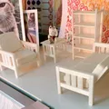 Sofa/Loveseat Mission/Craftsman tỉ lệ 1:12 - Thumbnail 3