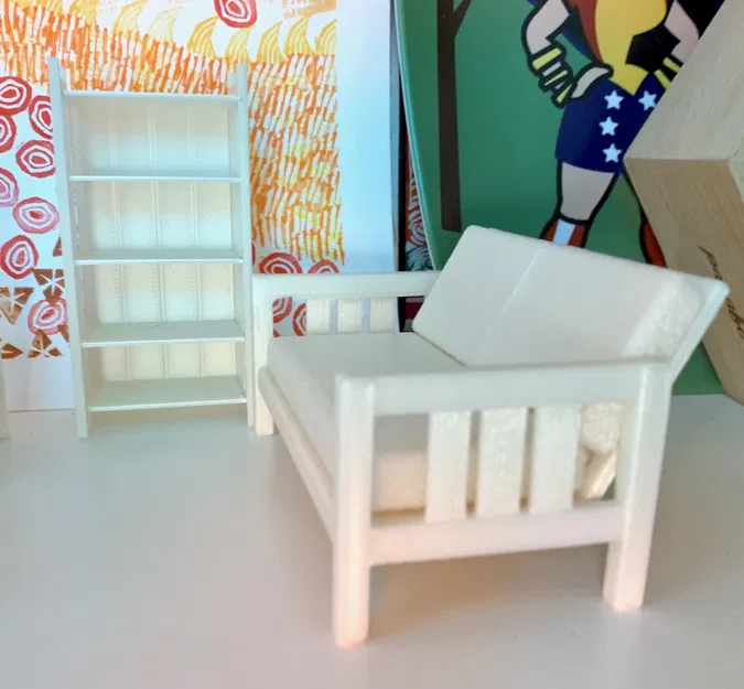 Sofa/Loveseat Mission/Craftsman tỉ lệ 1:12 - Image 6