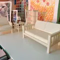 Sofa/Loveseat Mission/Craftsman tỉ lệ 1:12 - Thumbnail 7
