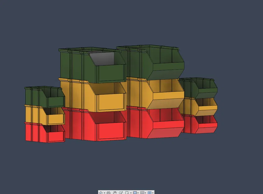 Hộp lưu trữ xếp chồng – 2 kích thước, 2 phiên bản - Image 1