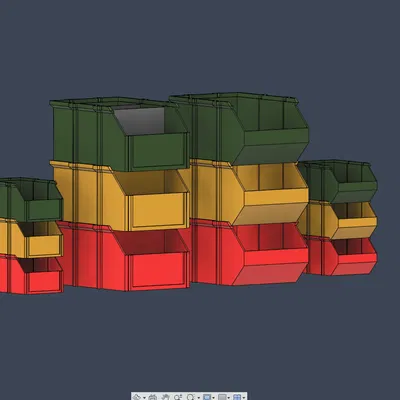 Hộp lưu trữ xếp chồng – 2 kích thước, 2 phiên bản