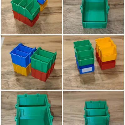 Hộp lưu trữ xếp chồng – 2 kích thước, 2 phiên bản