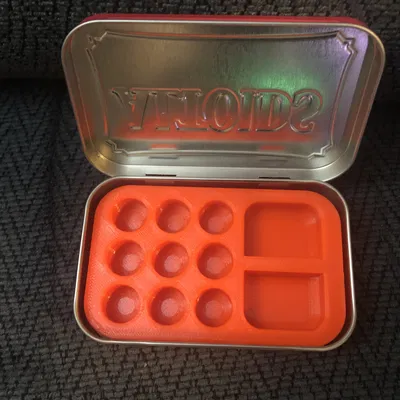 Altoids Paint Palette – Khay palette sơn gắn trong hộp Altoids