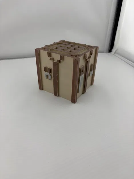 Mô Hình Bàn Chế Tạo Minecraft 3D Sắc Nét - Image 2