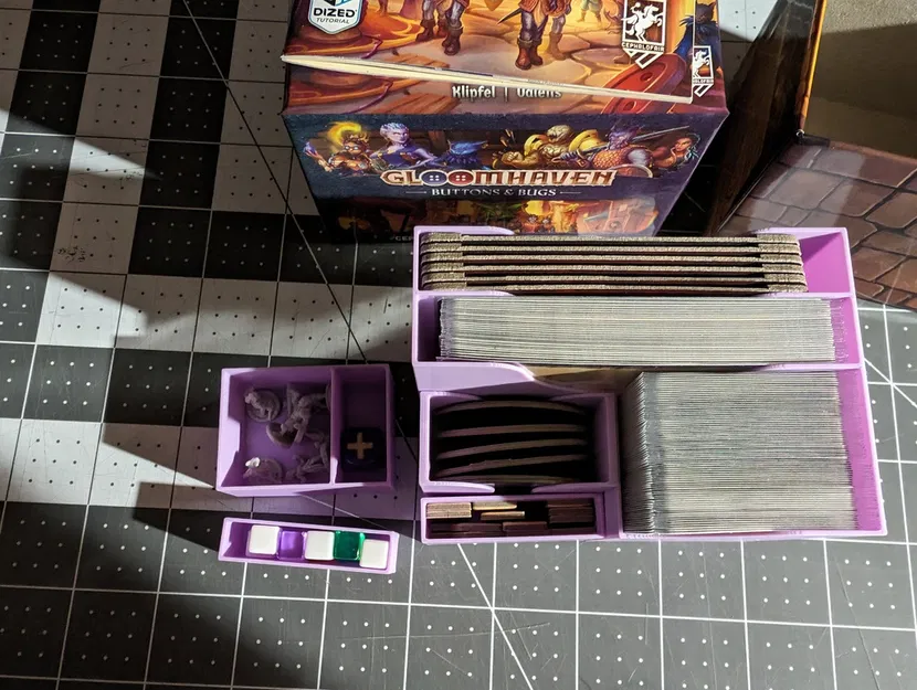 Insert Gloomhaven Buttons and Bugs tương thích bài bọc (Sleeved cards) - Image 6