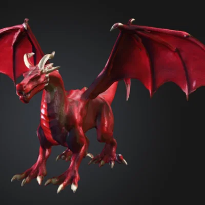 Mô Hình Rồng Đỏ Dragone Rosso 3D