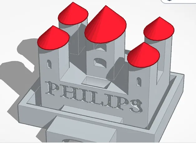 Kệ Đựng Dao Cạo Hình Lâu Đài PHILIPS Độc Đáo - Image 1