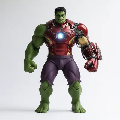 Mô Hình Hulk Mặc Giáp Iron Man 3D