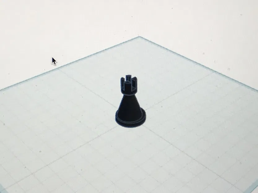 Xe Cờ Vua (Rook) In 3D Đơn Giản - Image 1