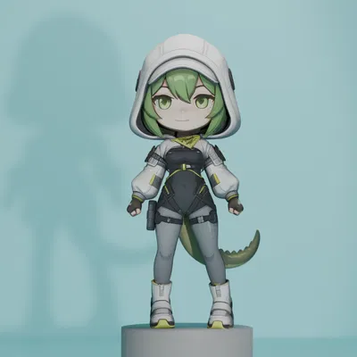 Mô Hình Chibi Fluorite Arknights Endfield - Tải STL In 3D