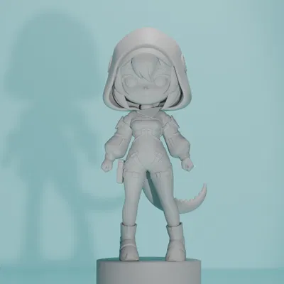 Mô Hình Chibi Fluorite Arknights Endfield - Tải STL In 3D
