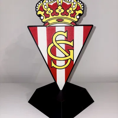 Biểu Tượng Sporting Gijon 3D - Món Quà Cho Fan Bóng Đá