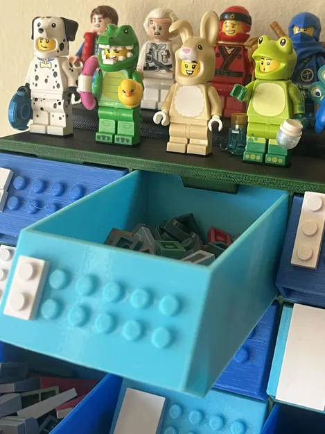 Hộp phân loại khối xếp hình có núm để gắn khối - Image 4