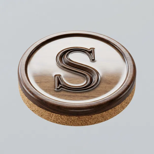 Lót Ly Chữ Cái Đầu Độc Đáo - Quà Tặng Cá Nhân Hóa - Image 1