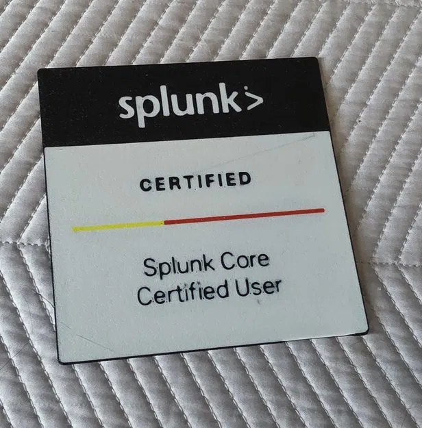 Huy hiệu Chứng nhận Splunk Core Certified User in 3D - Image 1
