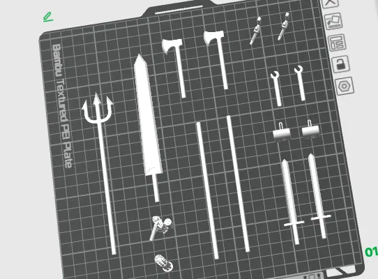 Mô Hình Vũ Khí Mini 3D - Đa Dạng, Chi Tiết, Tự In - Image 1