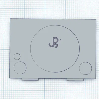 Mô Hình Máy Chơi Game Playstation 1 (PS1) 3D Độc Đáo