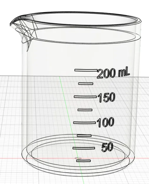 Cốc Đong 250mL Chính Xác - Tối Ưu Cho In 3D MSLA - Image 1
