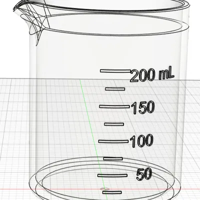 Cốc Đong 250mL Chính Xác - Tối Ưu Cho In 3D MSLA