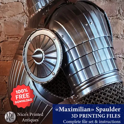 Maximilian Spaulder - Giáp Vai Phong Cách Maximilian Thế Kỷ 16