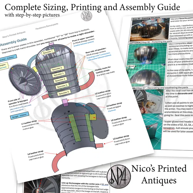 Maximilian Spaulder - Giáp Vai Phong Cách Maximilian Thế Kỷ 16 - Image 5