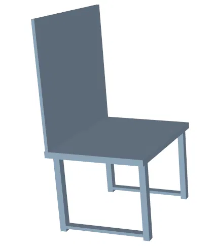 Mẫu Ghế 3D Đơn Giản - Trang Trí Nội Thất - Image 1