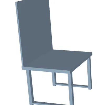 Mẫu Ghế 3D Đơn Giản - Trang Trí Nội Thất
