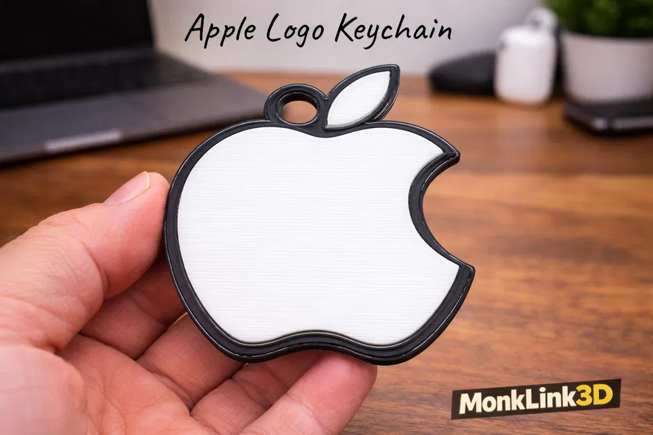 Móc Khóa Logo Apple Độc Đáo - In 3D Dễ Dàng - Image 1