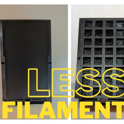 Hộp đựng đồ xếp chồng có cửa mở bên hông. Bản V2: tiết kiệm nhựa, tốn ít không gian hơn!