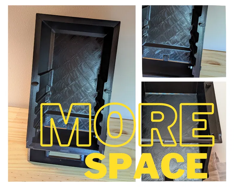 Hộp đựng đồ xếp chồng có cửa mở bên hông. Bản V2: tiết kiệm nhựa, tốn ít không gian hơn! - Image 3