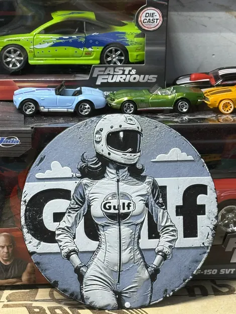 Bảng hiệu Gulf Racing - Image 2