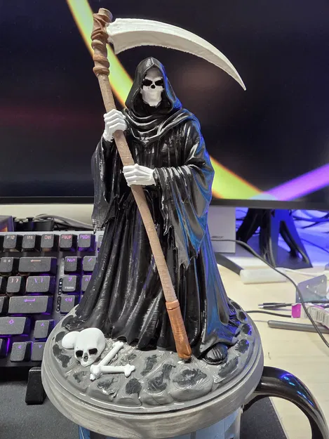 Mô hình in 3D Grim Reaper chi tiết cho góc trưng bày đậm chất Halloween - Image 1