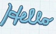 Mô hình chữ Hello viết tay trang trí 3D độc đáo - Image 1