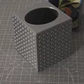 Hộp đựng khăn giấy trang trí, cỡ nhỏ (Họa tiết Diamond Plate) - Thumbnail 2