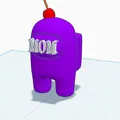 Mô hình 3D nhân vật Among Us phiên bản mẹ tuyệt vời (Mom) - Thumbnail 1