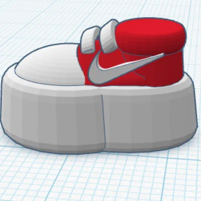 Mô hình trang trí giày sneaker phong cách Nike in 3D ấn tượng