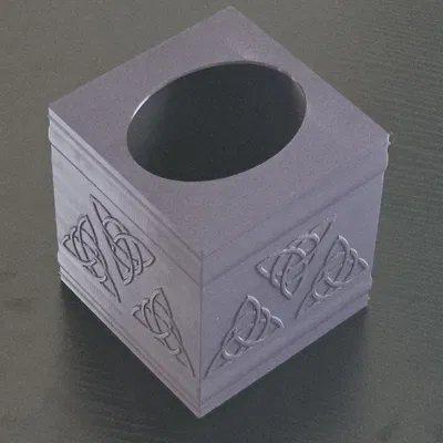 Vỏ Bọc Hộp Khăn Giấy Trang Trí (Thiết kế Celtic 2)