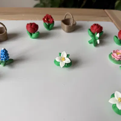 Mô hình hoa Trillium tinh tế