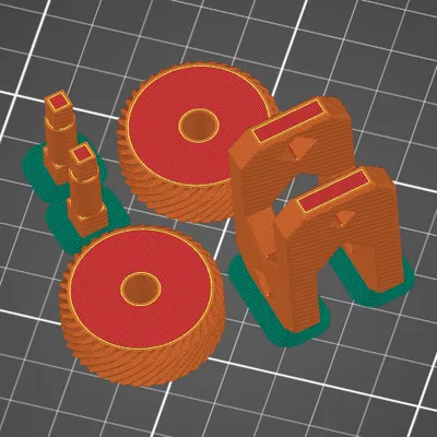 Đồ chơi Fidget bánh răng xoắn 90 độ