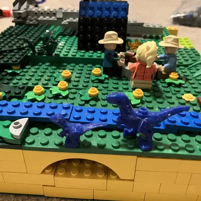 Mô hình khủng long Raptor in 3D tương thích với Lego siêu bền