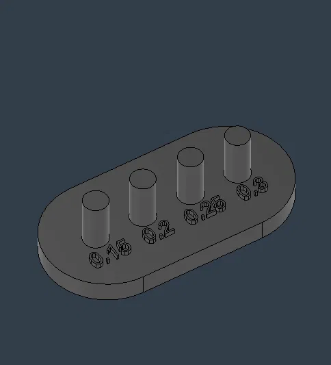 Mẫu in kiểm tra độ dung sai Tolerance Test cho máy in 3D - Image 1