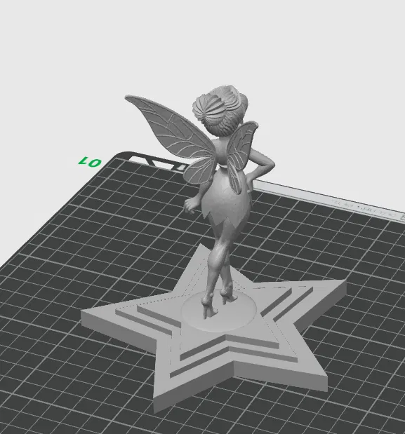 Mô hình Tinker Bell in 3D trên đế ngôi sao dễ thương - Image 2
